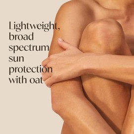 Aveeno Protect + Hydrate - Loción de protección solar para cuerpo y cara con avena prebiótica, protector solar de amplio espectro SPF 60, sin parabeno