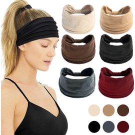 Diademas Anchas para Mujer, Diademas Mujer para el Cabello, Bohemias, Elástico Bandas para la Cabeza, Bandas de Moda para Niñas, Adecuado para Ejercicio, Yoga, Lavado de Cara, Viajes, Playa, Deportes