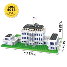 Aningde 4018Pcs Mini Building Blocks Set for Adults - Micro Toy Building Bricks Model Kit - Educational Architecture Model Gift for Kids, Teens, and Adults Age 14+