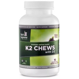 Nutri Supreme Vitamins K2 with D3 Chews - 90 Chews