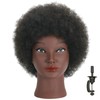 RIHANNAHAIR Kinky Curly 100% Real Human Hair Mannequin Head with