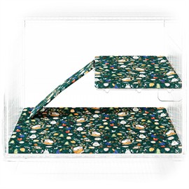 pipohren Fitted Liner for Ferret Nation & Critter Nation Cages, Adorable Cartoon Animal Print Design for Ferrets, Chinchillas, Rats, Rabbits & Other Small Pets (Single Unit Combo)