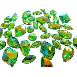 300pcs mixed shape size deep blue crystal sew on rhinestones Acryl loose Beads hand sewing strass