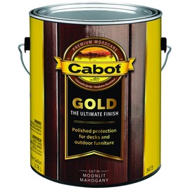 Cabot 140.0003473.007 Gold Deck Varnish, Gallon, Moonlit Mahogany