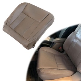 SecosAutoparts Oak Tan Front Driver or Passenger Side Bottom Leather Seat Cover Compatible with Toyota 4Runner 1996 1997 1998 2000 2001 2002