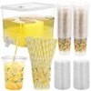 Foxtell Lemonade Stand Supplies Include 8.5L Plastic Drink Dispenser with