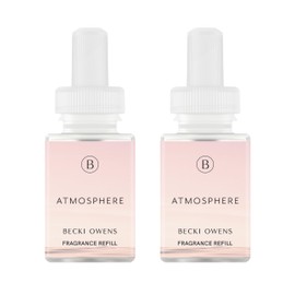 Pura and Becki Owens - Fragrance for Smart Home Air Diffusers - Room Freshener - Aromatherapy Scents for Bedrooms & Living Rooms - Odor Eliminator - 2 Pack - Atmosphere