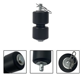 UcarSoon GMNR925 GL1 4 Pack Rollers Parts Washer Pins Rings Replacement for Trailer Tailgate Easy Lift Gate etc Lift Assist (Black)