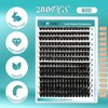 GEERRY 초보자용 GEERRY DIY 속눈썹 연장 키트 280개 개별 클러스터