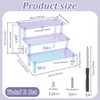 UNICRAFTALE 2Sets Colorful 3-Tier Acrylic Riser Display Greeting Card Display