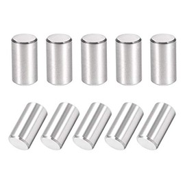 sourcing map pack of 10 Ground dowel pin 304 stainless steel cylindrical floor support pin