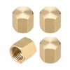 uxcell 1/8NPT Pipe Fitting Valve Cap, Brass Hex Female Thread