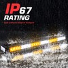 Linkitom 28.5" 54 LED Strobe Light Bar, High Intensity Amber/White