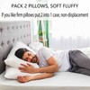 Acteb Ultra Thin Flat Soft Bed Pillows Standard Size Set