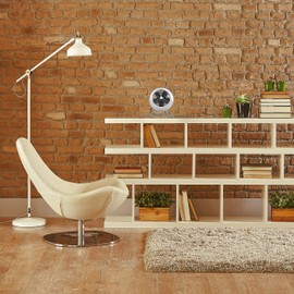 Vornado VFAN™ Mini Modern Vintage Fan, Retro Metal Air Circulator, Fan for Desk & Bedside, 2 Speeds, Adjustable Tilt, Personal Cooling with Targeted Airflow, Quiet Fan, Ice White