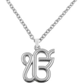 Imagine Mart Ek Onkar Silver Color Sign for Car Rear Mirror Hanging Metal Necklace