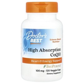 Doctor's Best, High Absorption CoQ10, BioPerine® Contains 100mg, 120 Veggie Capsules / Doctor's Best (닥터스베스트), 고흡수 CoQ10, BioPerine® 함유, 100mg, 베지 캡슐 120정