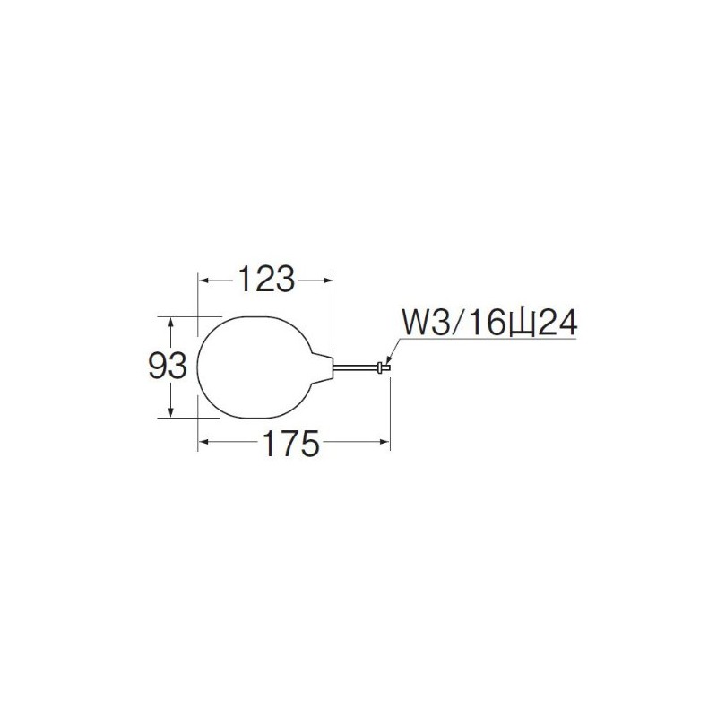 SANEI PV45-84X Toilet Parts, Low Tank Poly Ball Set, Floats