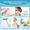 HOMEXCEL Face Towels 100 Count (2 Box), Disposable Makeup Remover