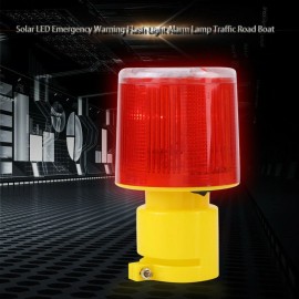 Unbranded LED Solar Strobe Warning Light Flash Road Barricade Traffic Signal Beacon Lamp D