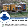 8 Pcs Plastic Bee Hive Entrance Disc, Blue Bee Entrance