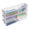 SUMTree 3 Pack Clear Storage Containers rectangular transparent Storage boxes