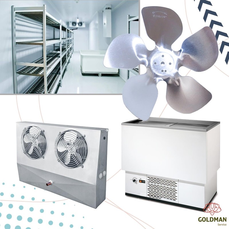 GOLDMAN SERVICE Aluminum Replacement Blades for Fan Motor Bottle Fan