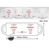 Tassendruck Tasse mit Spruch Guten Morgen HerzensMensch- Leben/Liebe/Geschenk/Familie/ - Weiß