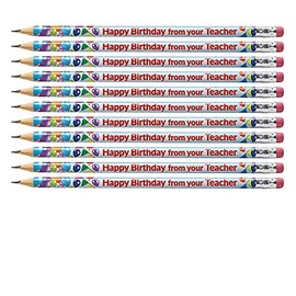 24 Happy Birthday From Your Teacher Childrens Pupils School Reward Pencils Primary Teaching Services