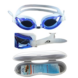 COX SWAIN Swimming Goggles Glasses FREESTYLE Professional Series, Colour: Clear Blue, Size: One Size