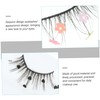 Healeved Natural False Lashes Sequins Pairs Fake Eyelashes Easy to