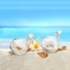Acshio 8 Pack Spherical Glass Bottles, 8 Oz Round Bottle