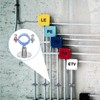 QUARKZMAN 4 Piece Pipe Bracket, Stainless Steel Wall and Ceiling