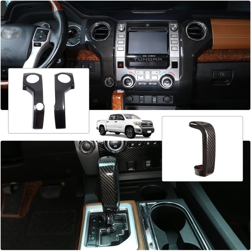 Fit for Toyot@ Tundra 2014-2021 Car Center Console Decoration Kit