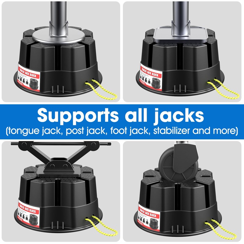 Trailer Jack Block RV Camper Stabilizer Blocks for Travel Trailer,