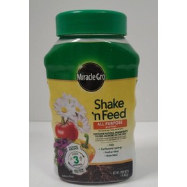 Miracle Grow Shake 'N Feed All Purpose Continuous Release Plant Food, 1 lb. NEW