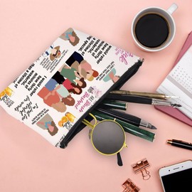 S-Magnolias Cosmetic Makeup Bag S-Magnolias Pink is My Signature Color S-Magnolias Themed Gift S-Magnolias Zipper Pouch (I Would Rather ca)