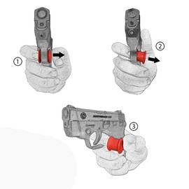 Garrison Grip Micro Trigger Stop Holsters for Kahr P380 Sub Compact – Red, Set of 2 (S18)