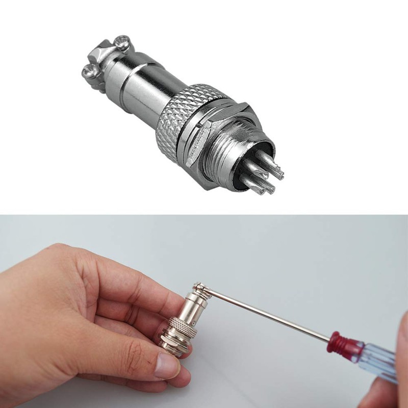 FULARR 9Pcs Premium GX12 Aviation Connector Plug Set, 5A 12MM