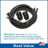 IBUNGEE LACES (Elastic No Tie Shoelaces (Reflective), (Black, 34-Inch)