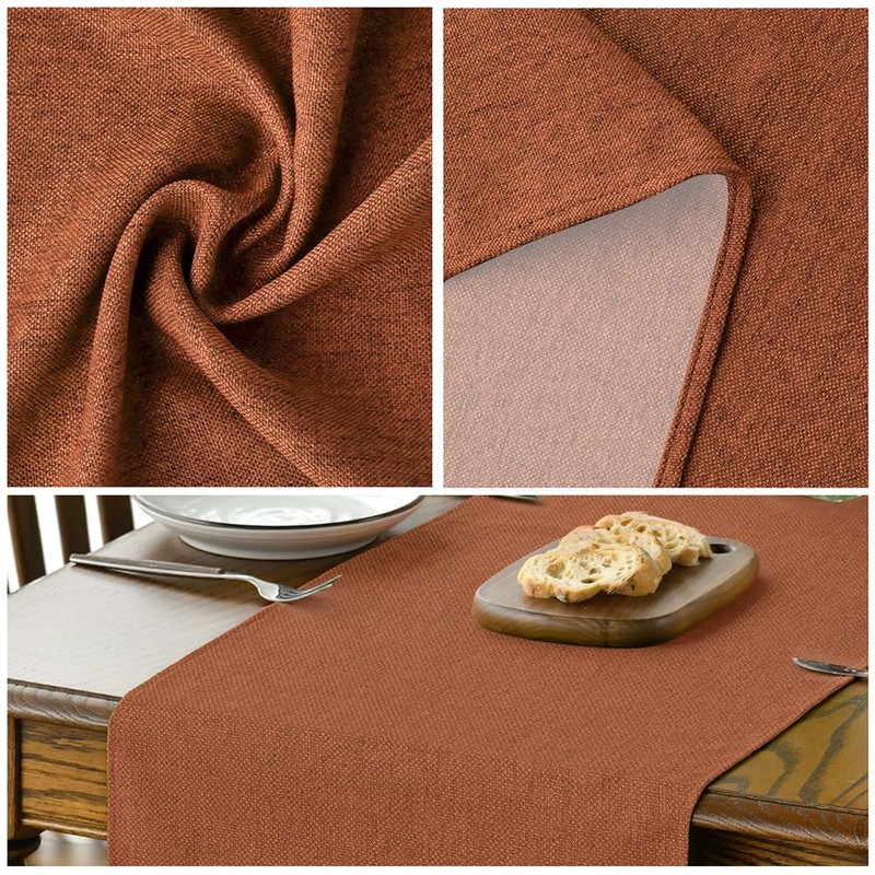 Artoid Mode Rusty Orange Summer Table Runner, Seasonal Fall Winter