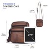 YOODI Leather Shoulder Bag for Men Crossbody Casual Tote Sling