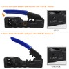 RJ45 Crimp Tool Ethernet Crimping Tool Wire Cutter Crimper For