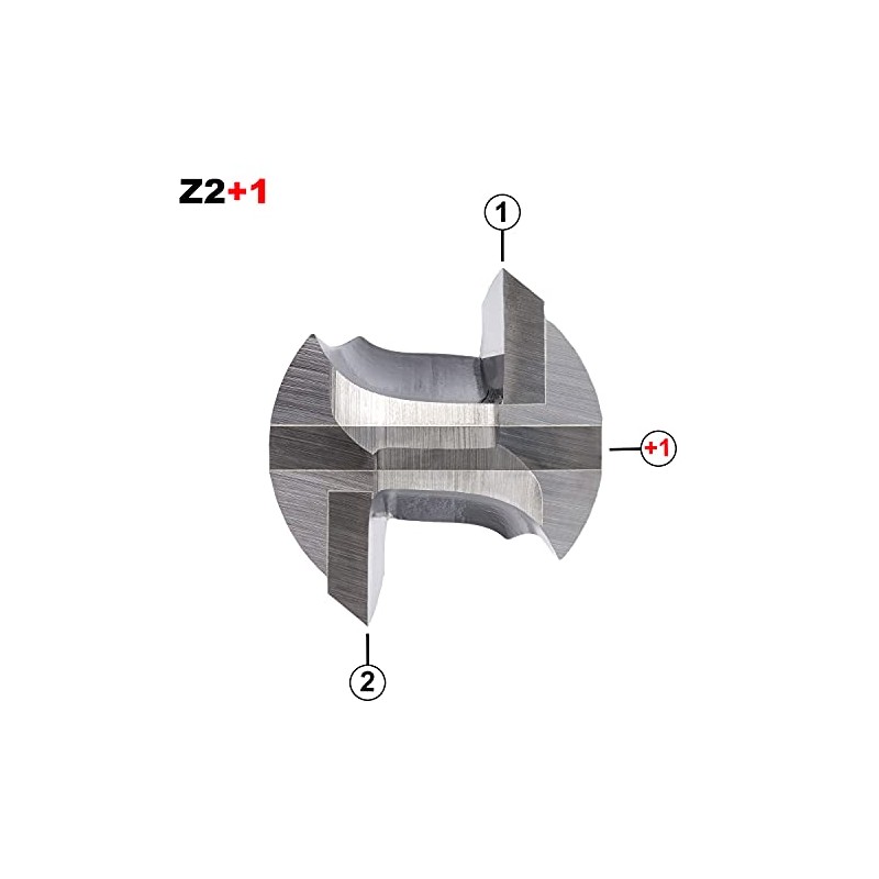 ENT Straight Cutter TC Shank (C) 12 mm, Diameter (A)