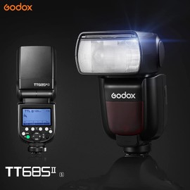 GODOX TT685II-S Flash Stropo 2.4G HSS 1/8000S TTL GN60 330 Full Power Pop, TCM Instant Conversion Quick Release Lock Flash Speedlite for Sony Camera