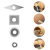 Carbide Indexable Inserts Set for Lathe Chisel, Yasorn 8 Pieces