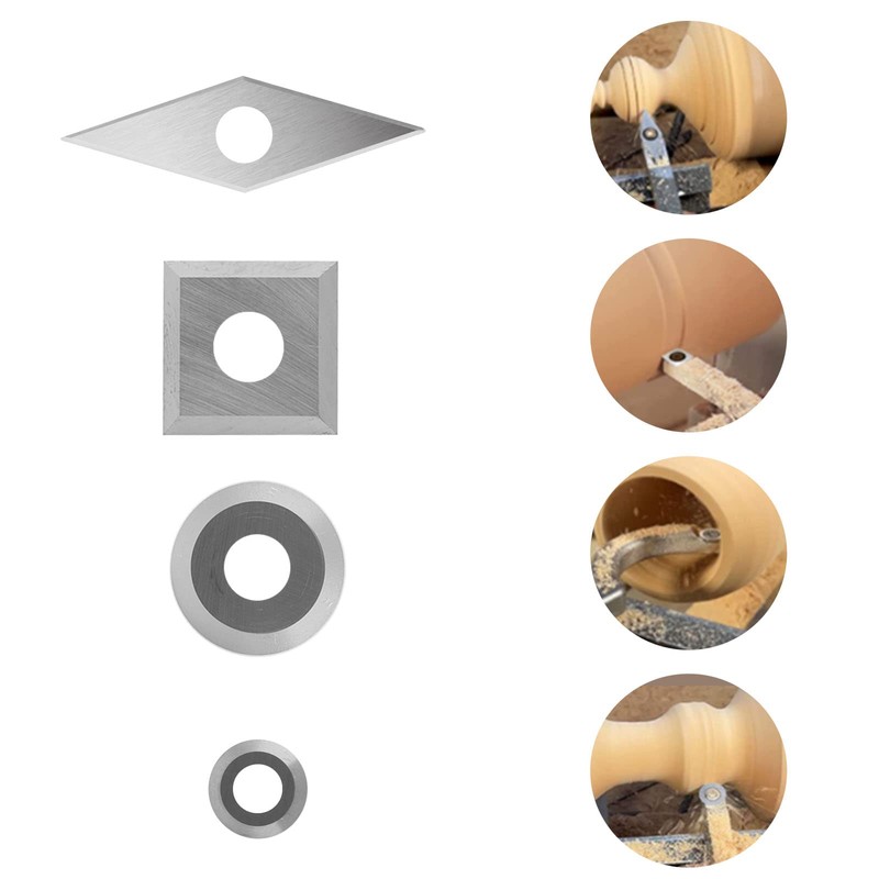 Carbide Indexable Inserts Set for Lathe Chisel, Yasorn 8 Pieces