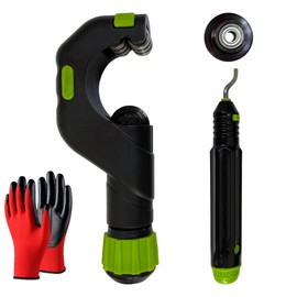 Pipe Cutter, Tubing Cutter Set 3/16" to 2" Outer Diameter, Copper Pipe Cutter, Tube Cutter with Deburring Tool, Copper Cutter, Pipe Cutter Tool for Copper, and Thin Stainless Steel Tube