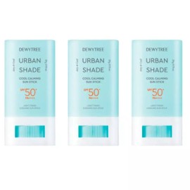 Dewtree 듀이트리 어반쉐이드 쿨 카밍 선스틱 20g x3개 자외선차단 수분 쿨링 선크림 피부진정 Dewtree Urban Shade Cool Calming Sunstick 20g x3 SPF Sunscreen Moisturizing Cooling Sun Cream Skin Soothing