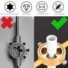 Mesee 6 Pieces Ratchet Pipe Threader Kit, PVC Tap and